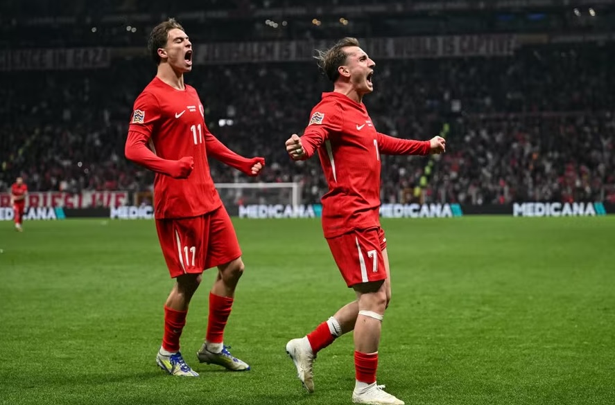 Thổ Nhĩ Kỳ ấn định chiến thắng 3-1 trong trận Thổ Nhĩ Kỳ vs Hungary ở lượt đi vòng play-off UEFA Nations League