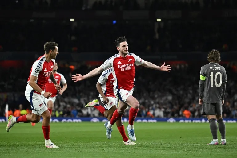 Kết quả bóng đá hôm nay Arsenal vs Real Madrid 17/4: Arsenal vào bán kết Champions League sau chiến thắng 2-1 Kết quả bóng đá hôm nay Arsenal vs Real Madrid 17/4: Arsenal vào bán kết Champions League sau chiến thắng 2-1