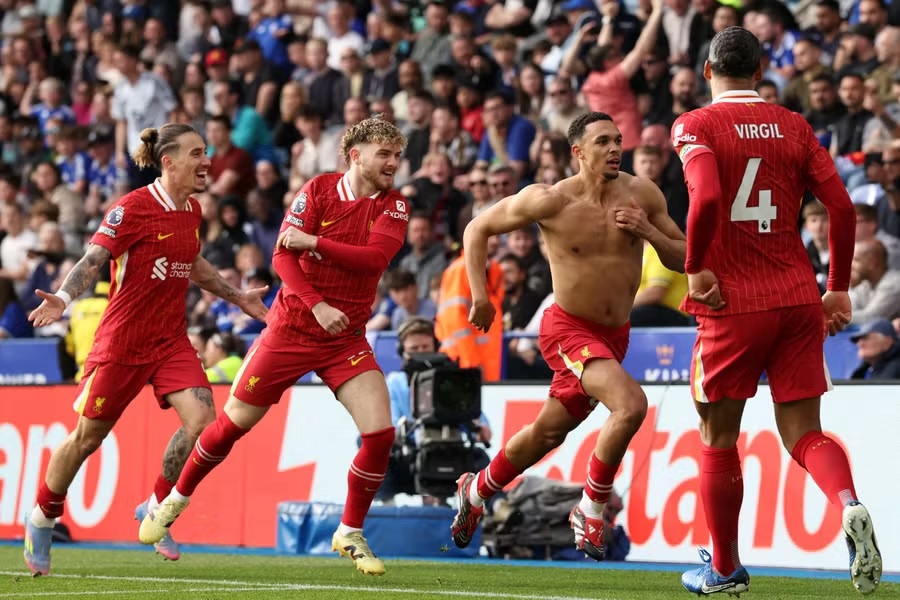 Kết quả trận đấu Liverpool vs Leicester 21/4: Trent Alexander-Arnold tỏa sáng, Liverpool tiến gần ngôi vô địch