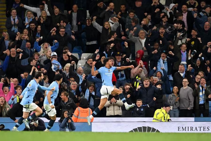 Kết quả trận đấu MC vs Aston Villa 23/4: Matheus Nunes ghi bàn ở phút bù giờ giúp Man City giành thắng lợi
