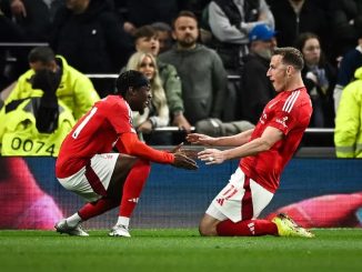 Kết quả trận đấu Nottingham vs Tottenham 22/4: Nottingham chiến thắng 2-1 trước Tottenham