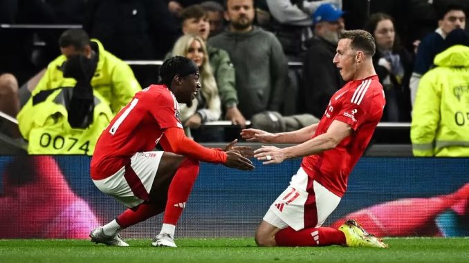 ket-qua-tran-dau-nottingham-vs-tottenham-22-4 Kết quả trận đấu Nottingham vs Tottenham 22/4: Nottingham chiến thắng 2-1 trước Tottenham